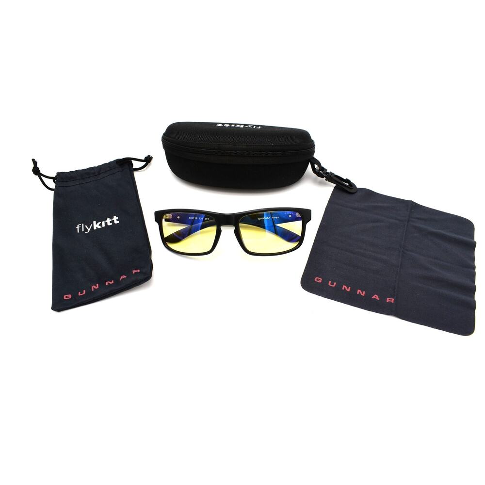 Gunnar Enigma Onyx 19I 58-18-135mm Computer/Gaming Glasses - VERY GOOD CONDITION